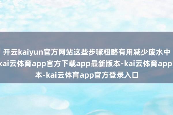 开云kaiyun官方网站这些步骤粗略有用减少废水中的固体物资-kai云体育app官方下载app最新版本-kai云体育app官方登录入口