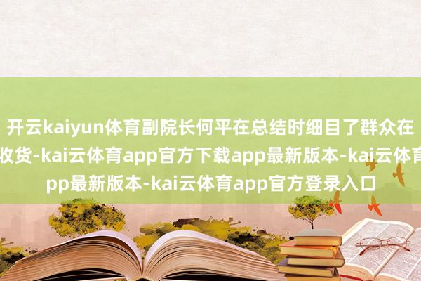 开云kaiyun体育副院长何平在总结时细目了群众在畴昔一年中取得的收货-kai云体育app官方下载app最新版本-kai云体育app官方登录入口